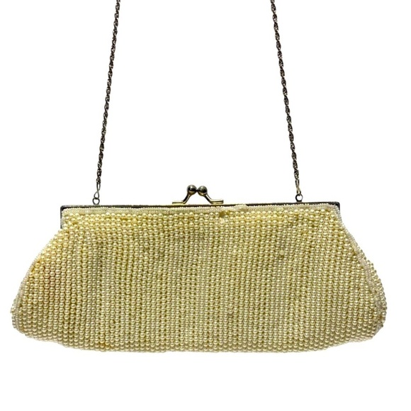 Vintage Pearl Beaded Evening Bag - Picture 2 of 6